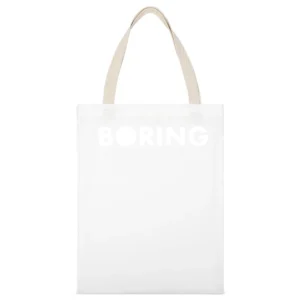 Boring Company White Elon Musk Tunneling Infrastructure Tech White Canvas Tote Shopping Bag