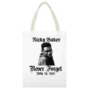 Boyz N The Hood Never Forget Ricky White Canvas Tote Shopping Bag