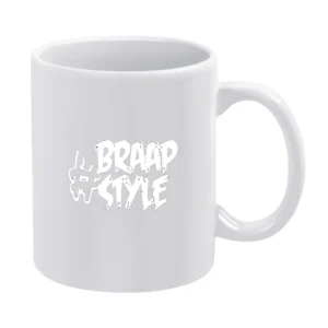 Braap Style Tshirt White Mug
