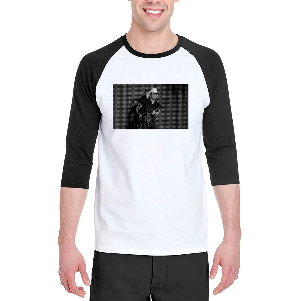 Brad Paisley Tshirt (All Colors Available) Men 3/4 Sleeve T-Shirt