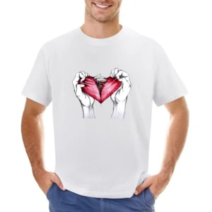 Broken heart Asian Size Men T-Shirt