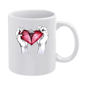 Broken heart White Mug