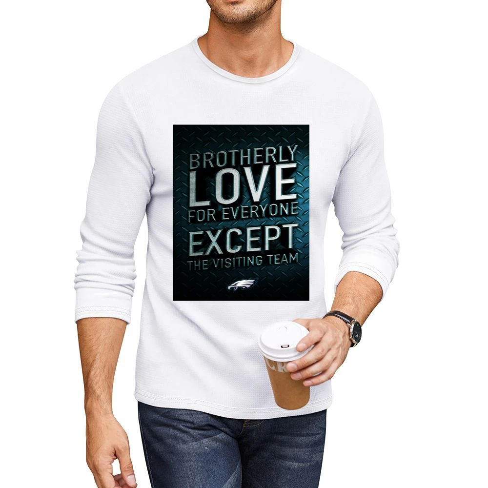 Brotherly Love Philadelphia Football Tshirt (all Colors And Styles Ava Men CrewNeck Long Sleeve T-Shirt