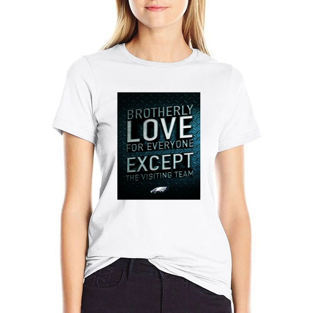 Brotherly Love Philadelphia Football Tshirt (all Colors And Styles Ava US Size Women Ladies T-shirt