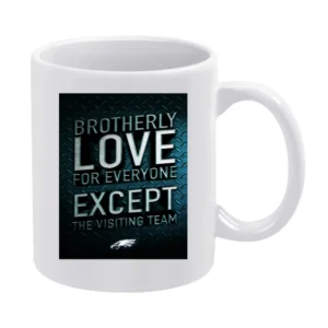 Brotherly Love Philadelphia Football (all Styles And Colors Available) White Mug