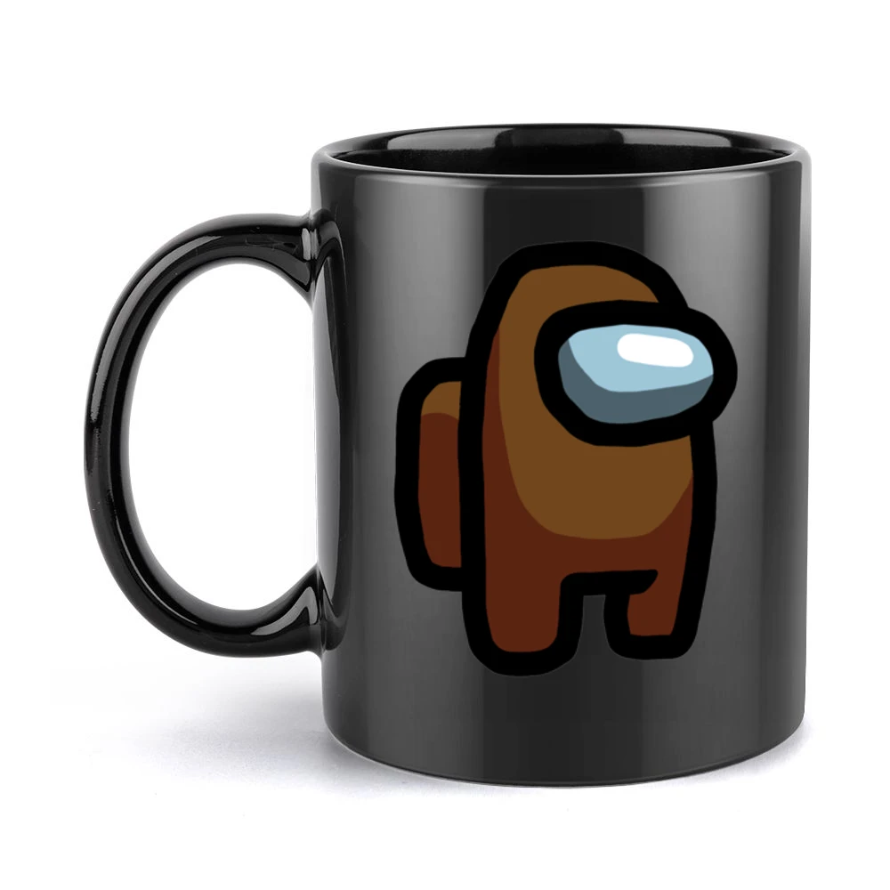 Brown Suspect Fun Video Game Fan Black Mug