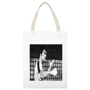 Bruce Lee Tshirt (all Sizes And Styles Available) White Canvas Tote Shopping Bag
