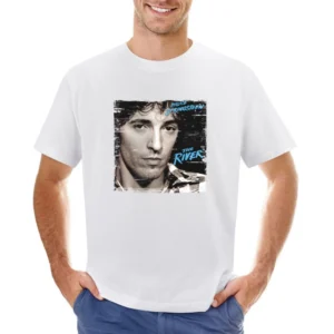 Bruce Springsteen The River Album Cover Distressed Image Asian Size Men T-Shirt
