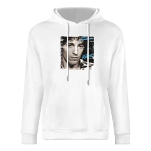 Bruce Springsteen The River Album Cover Distressed Image European Size Men Hoodie