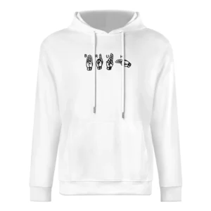 Bruh Fun Sign Language Popular Graphic Tee Shirt European Size Men Hoodie