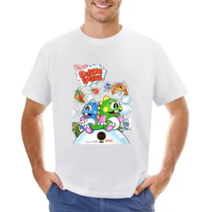 Bubble Bobble Nes Nintendo Old School Retro Video Game Fan Distressed Asian Size Men T-Shirt