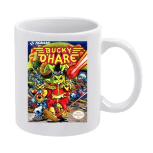 Bucky O'hare Nes Nintendo Old School Retro Video Game Fan Distressed T White Mug