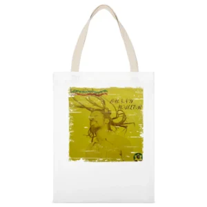Bunny Wailer Rock N Groove Album Cover Distressed Image White Canvas Tote Shopping Bag