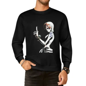 Burglar cat nami - strawhat pirates navigator One Piece European Size Pullover Sweater