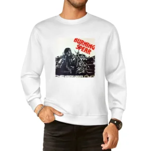 Burning Spear Marcus Garvey Album Cover Distressed Image European Size Pullover Sweater