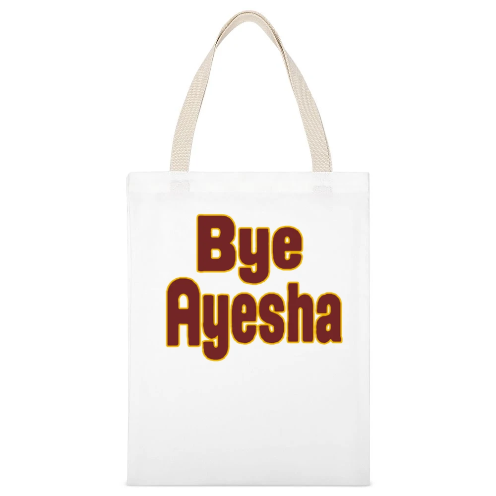 Bye Ayesha Curry Funny Cleveland Ohio Popular Basketball Graphic Fan T White Canvas Tote Shopping Bag