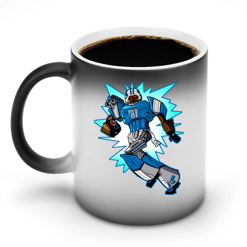 Calvin Johnson Megatron Cartoon Discoloration Mug