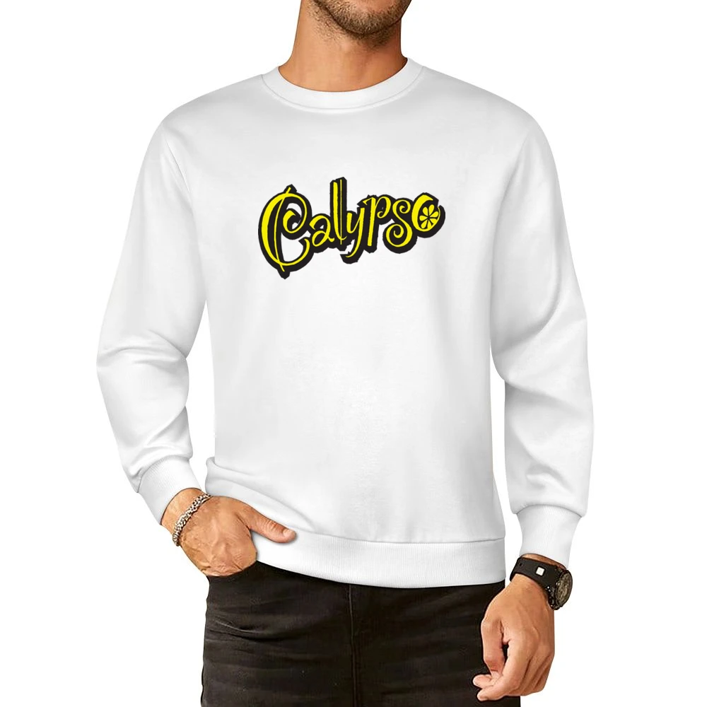 Calypso Lemonade Tropical Soft Drink Yellow Logo European Size Pullover Sweater