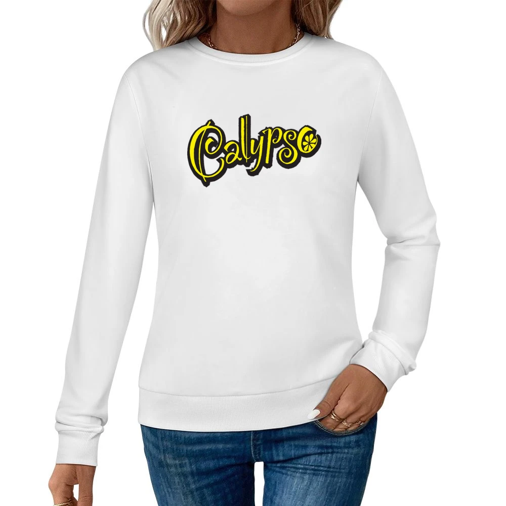Calypso Lemonade Tropical Soft Drink Yellow Logo Women Pullover Sweatshirt
