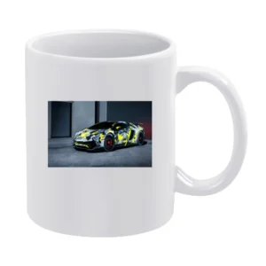 Camo Lambo Tshirt White Mug