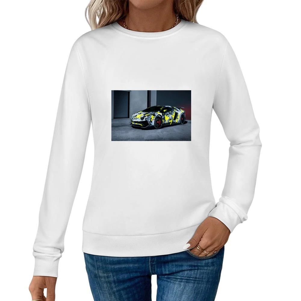 Camo Lambo Tshirt Women Pullover Sweatshirt