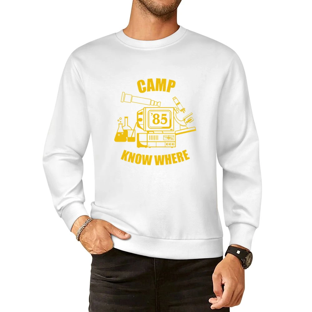 Camp Know Where Dusty Stranger Things Costume European Size Pullover Sweater