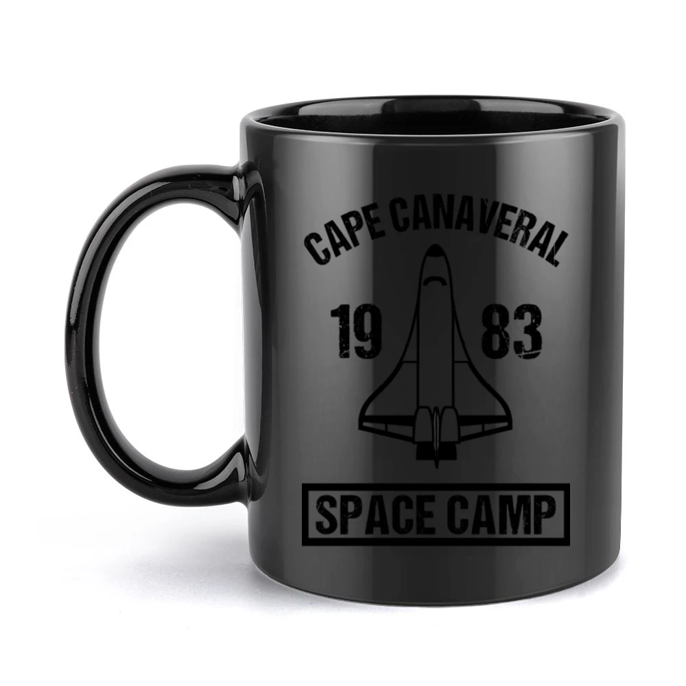 Cape Canaveral 1983 Vintage Space Camp Fun Distressed Style Graphic T Black Mug