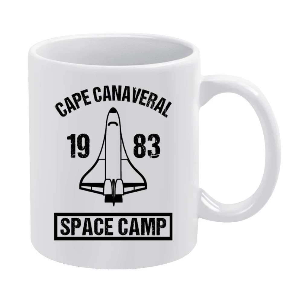 Cape Canaveral 1983 Vintage Space Camp Fun Distressed Style Graphic T White Mug