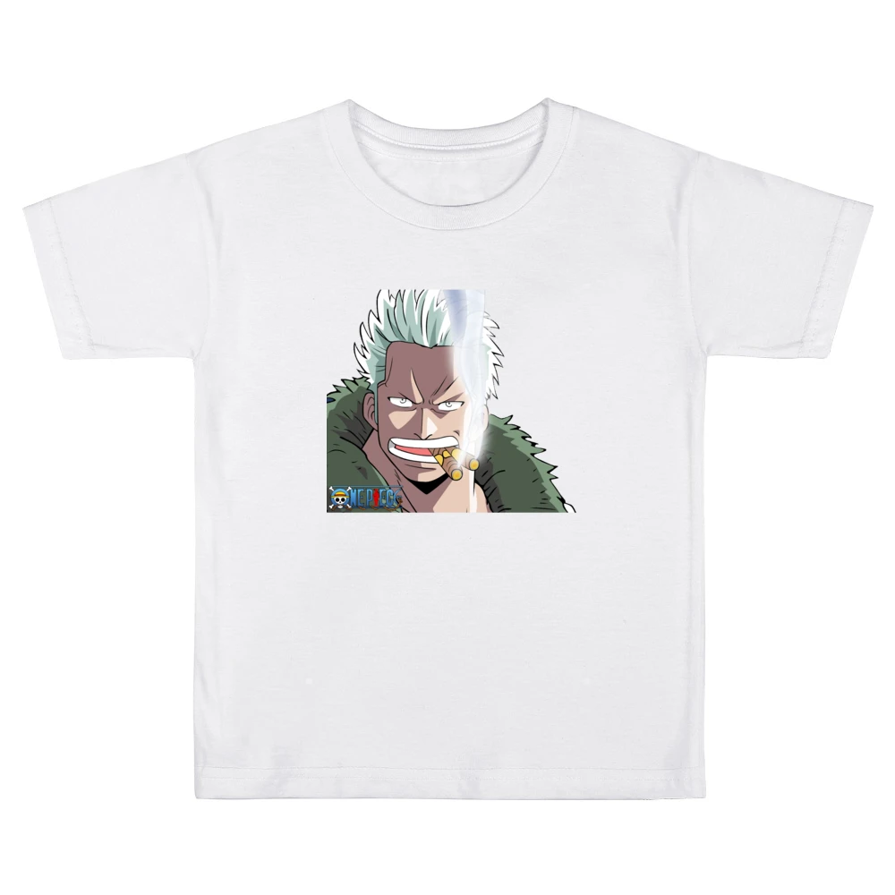 Captain Smoker marine white hunter One Piece anime manga Kids Boys Girls T-Shirt