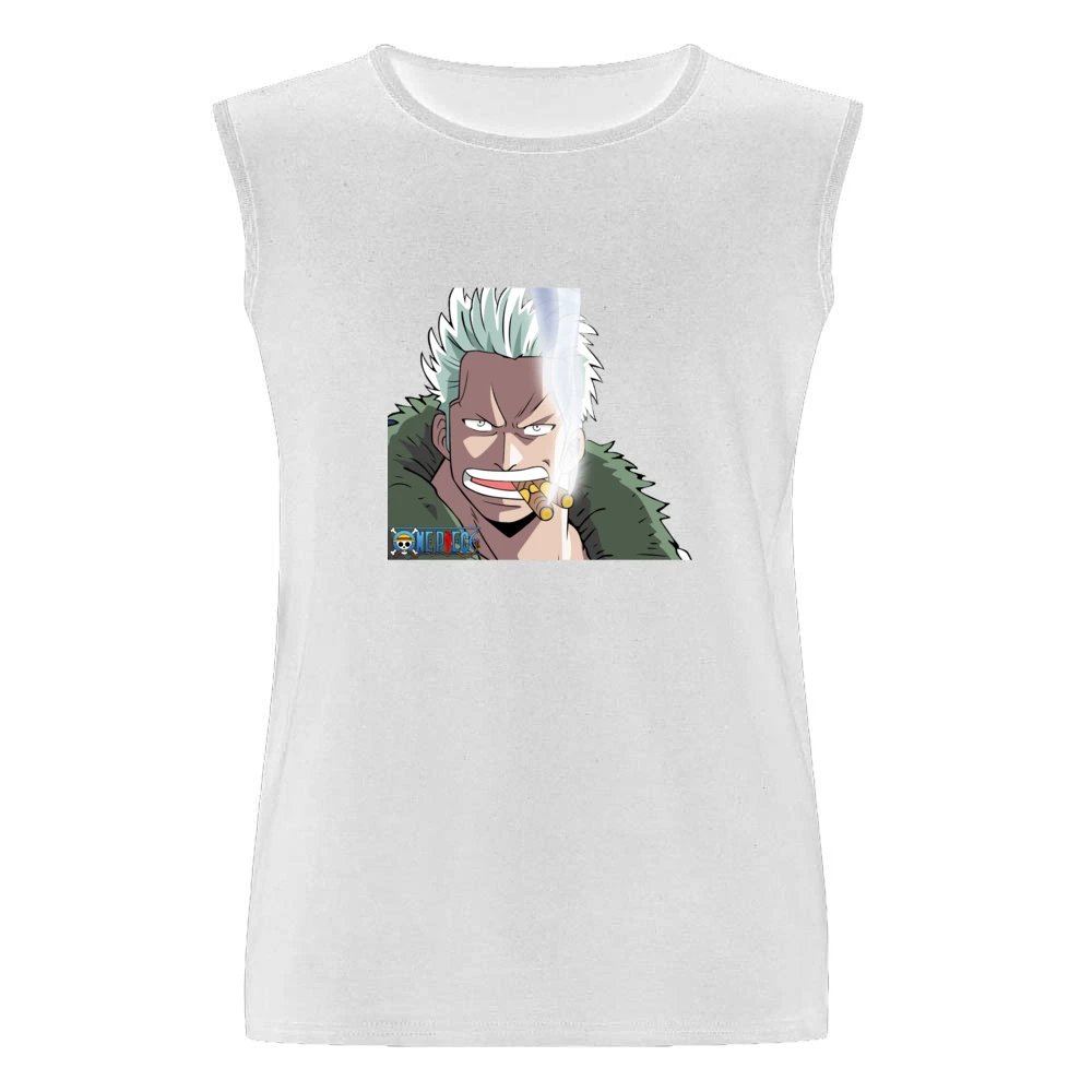 Captain Smoker marine white hunter One Piece anime manga Men Sleeveless T-Shirt