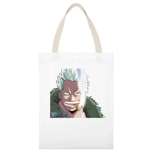 Captain Smoker marine white hunter One Piece anime manga White Canvas Tote Shopping Bag