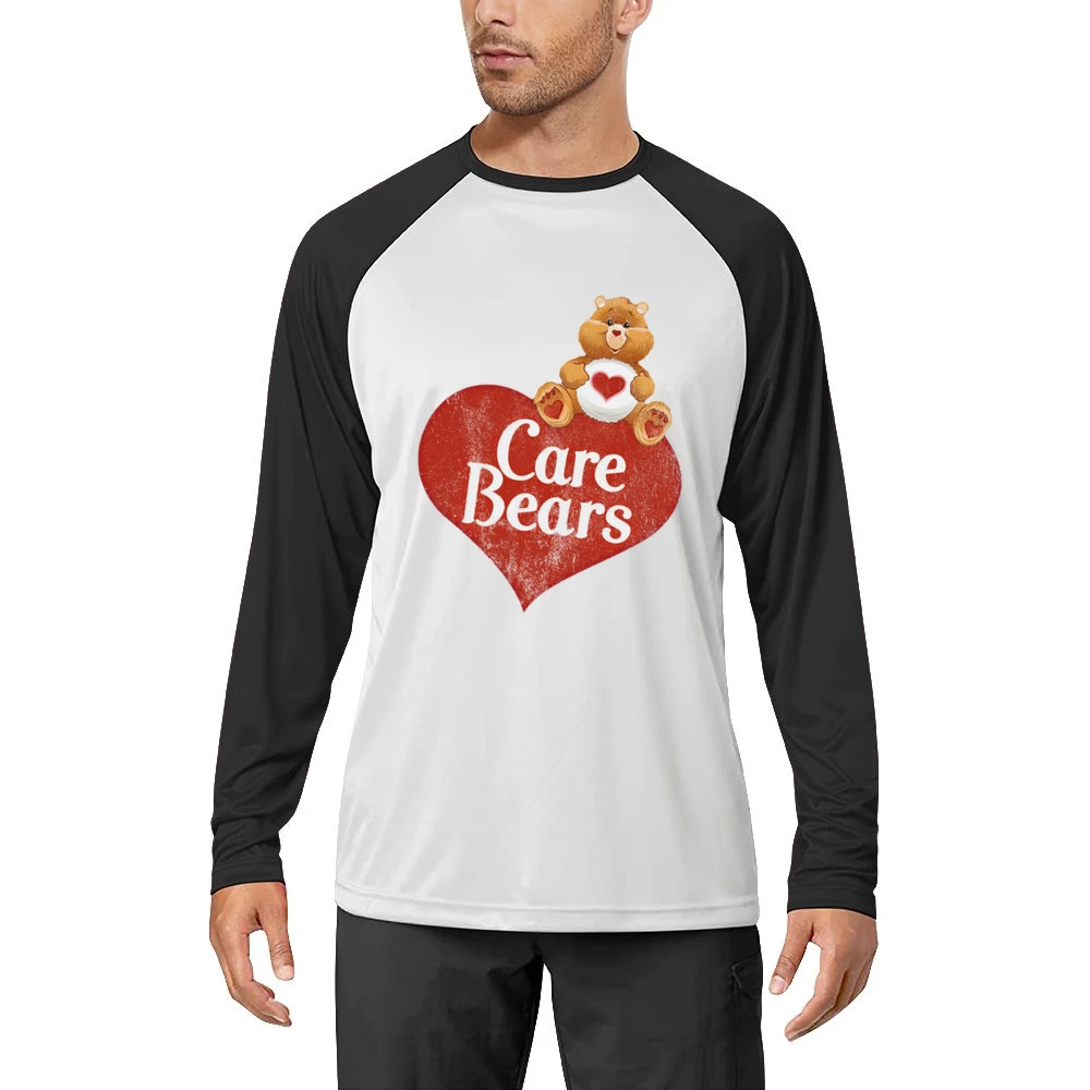 Care Bears Fun Cool Vintage Style Distressed Graphic Retro Tv Show T S Men Long Sleeve T-Shirt