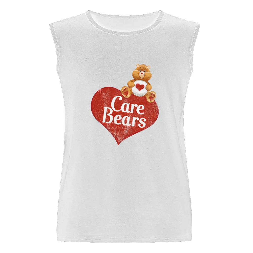 Care Bears Fun Cool Vintage Style Distressed Graphic Retro Tv Show T S Men Sleeveless T-Shirt