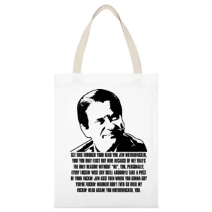 Casino Crime Movie Pesci Quote White Canvas Tote Shopping Bag