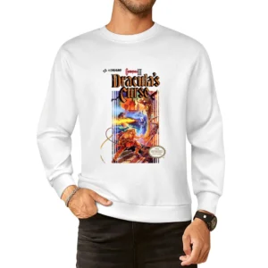 Castlevania 3 Dracula's Curse Nes Nintendo Konami Old School Retro Vid European Size Pullover Sweater