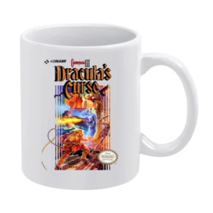 Castlevania 3 Dracula's Curse Nes Nintendo Konami Old School Retro Vid White Mug
