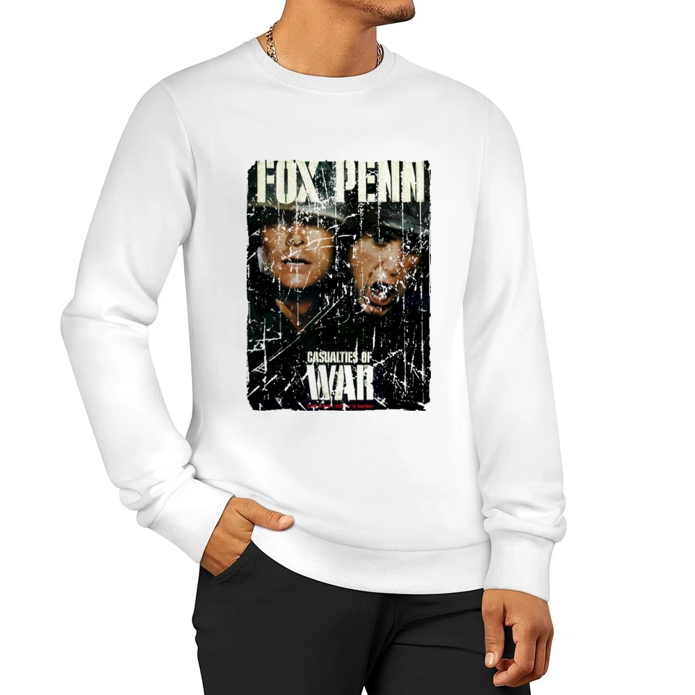 Casualties Of War Movie Poster Retro Aged Look Men Pullover Sweatshirt