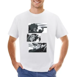 Champloo in action Mugen Fuu and Jin Samurai mix anime manga Asian Size Men T-Shirt
