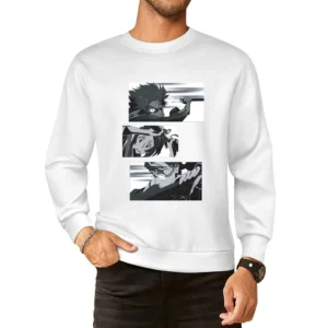 Champloo in action Mugen Fuu and Jin Samurai mix anime manga European Size Pullover Sweater