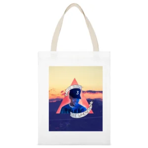 Chance The Rapper Live Slow Die Whenever Tshirt White Canvas Tote Shopping Bag
