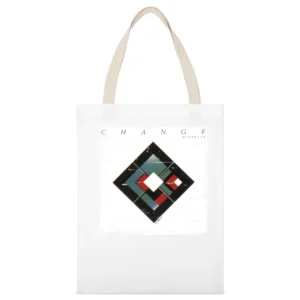 Change Miracles Album Cover Distressed Image White Canvas Tote Shopping Bag