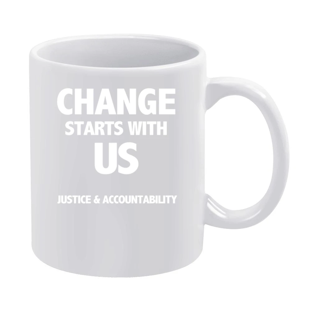 Change Starts With Us Justice And Accountability Cool Minnesota Womens White Mug