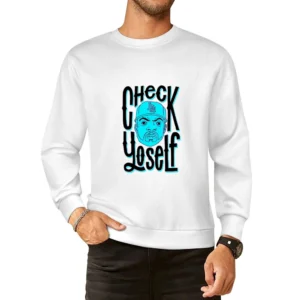 Check Yoself Ice Cube Tshirt European Size Pullover Sweater