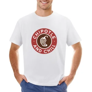 Chipotle And Chill Funny Popular Trending Food Netflix Parody Graphic Asian Size Men T-Shirt