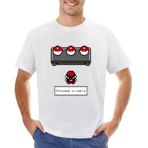 Choose Wisely Fun Starter Pokemon Go Pixel Original Vintage Style Game Asian Size Men T-Shirt