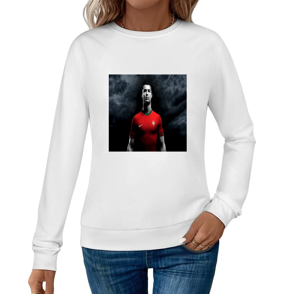 Christiano Ronaldo Portugal Tshirt (all styles and collors available) Women Pullover Sweatshirt