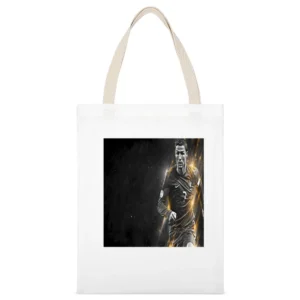 Christiano Ronaldo Portugal Tshirt (all styles and colors available) White Canvas Tote Shopping Bag