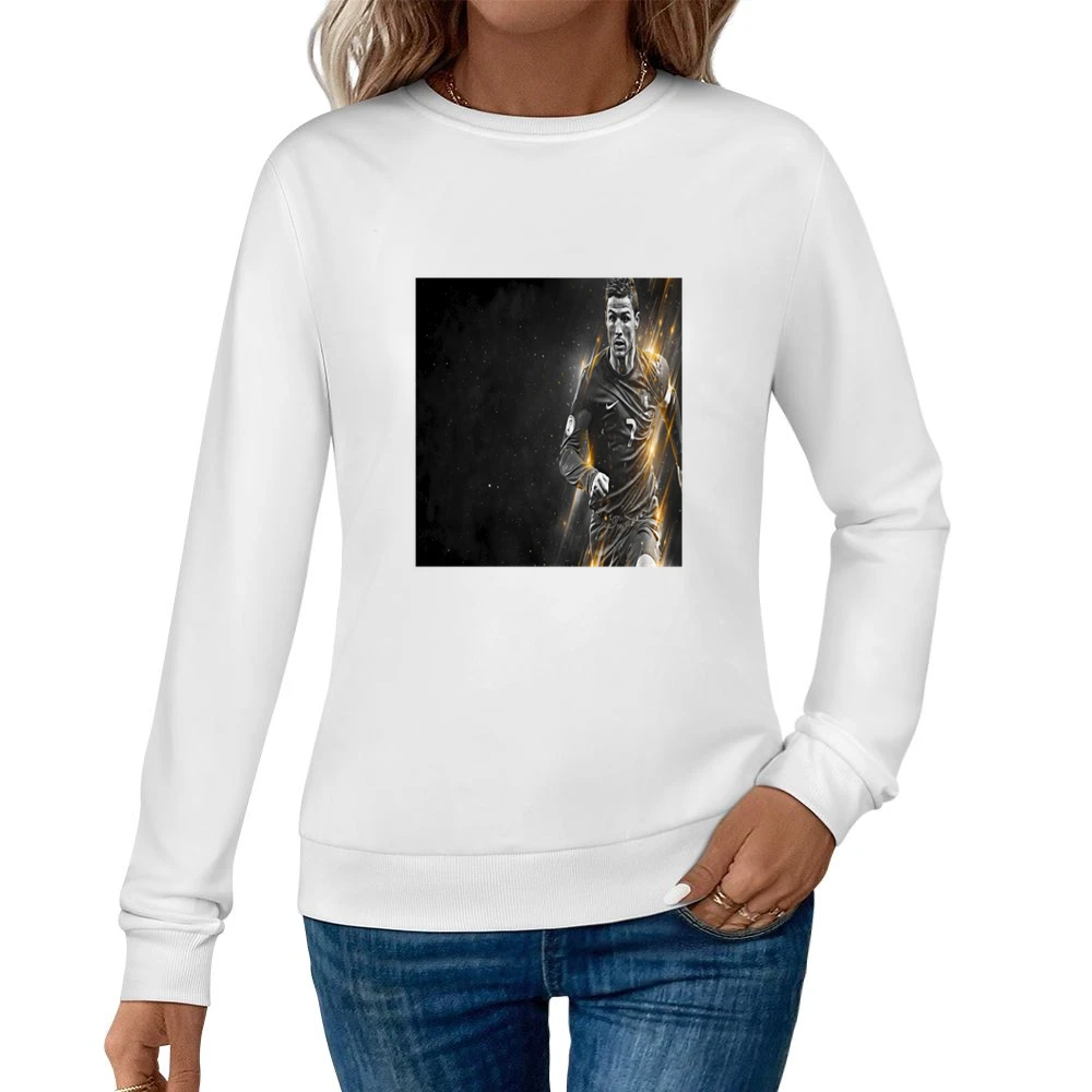 Christiano Ronaldo Portugal Tshirt (all styles and colors available) Women Pullover Sweatshirt