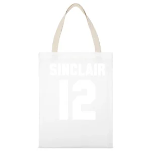 Christine Sinclair Canadian Womens Soccer Back White Canvas Tote Shopping Bag