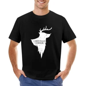 Christmas Is Coming Funny Rudolph Game Of Thrones Parody Holiday T Shi Asian Size Men T-Shirt